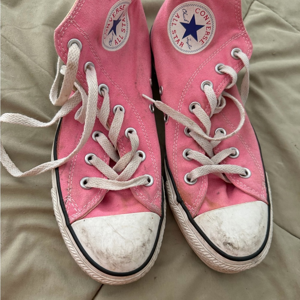 Converse Pink Canvas Sneakers